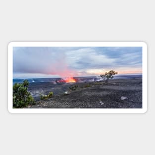 big island of Hawaii volcano Sticker